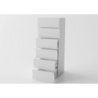 Cassettiera Onda Kommode 6 Cassetti – 50x121,7x40 – Bianco Lucido