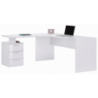 Scrivania ad angolo New Selina – 180x75x60 – Bianco Lucido