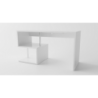 Scrivania Esse 140 – 140x77,5x60 – Bianco Lucido