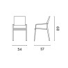 Set Tavolo Anzio + 8 Sedie Zara Alluminio Antracite Text Nero Moia