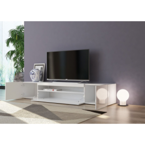 Zoom Mobile Porta TV Daiquiri – 200cm – Bianco Lucido