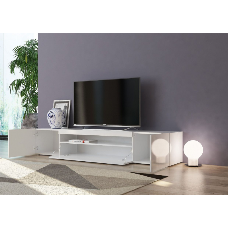 Mobile Porta TV Daiquiri – 200cm – Bianco Lucido