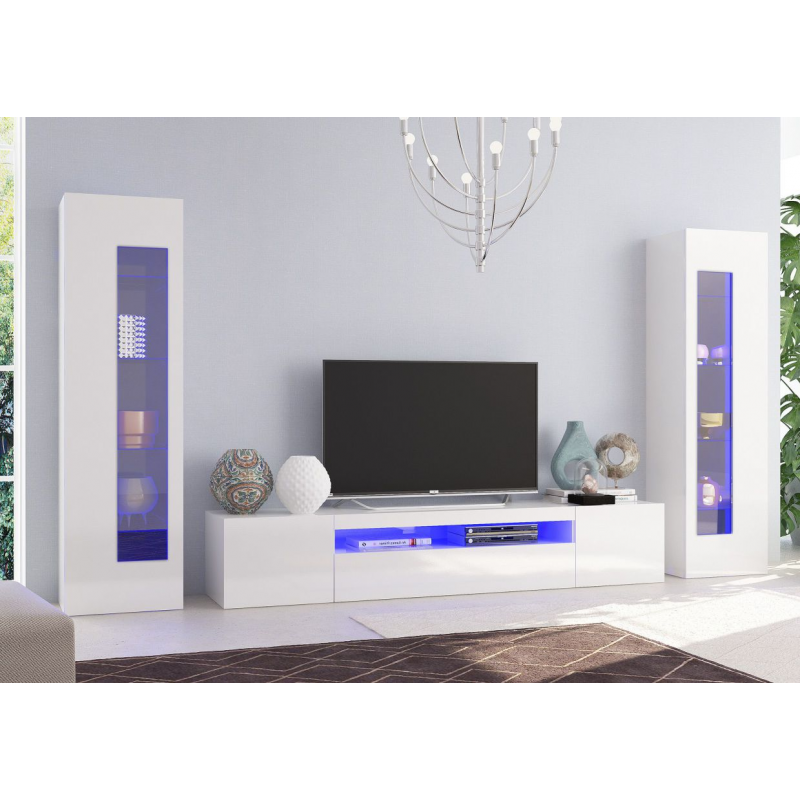 Set Soggiorno Daiquiri – 290x162x40 – Bianco Lucido