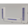 Set Soggiorno Daiquiri – 290x162x40 – Bianco Lucido