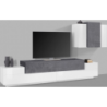 Set Soggiorno Coro 240 – Mobile + Pensile – Bianco e Report