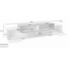 Mobile Porta TV Coro 240 – Bianco Lucido e Report