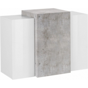 Pensile Coro – 90x65,5x38 – Bianco Lucido e Cemento