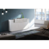 Credenza Coro Moderna 3 ante – Bianco Lucido e Cemento