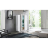 Vetrina Coro – Bianco e Cemento – 80x120x38