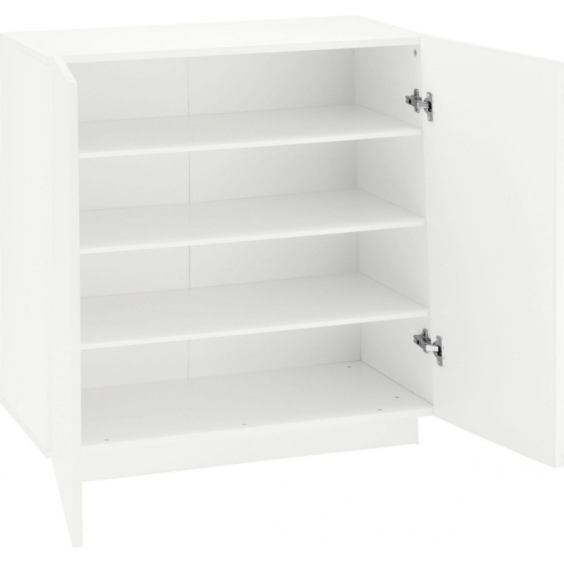 Scarpiera Vega – 2 Ante – 80x86x38 - Bianco Lucido