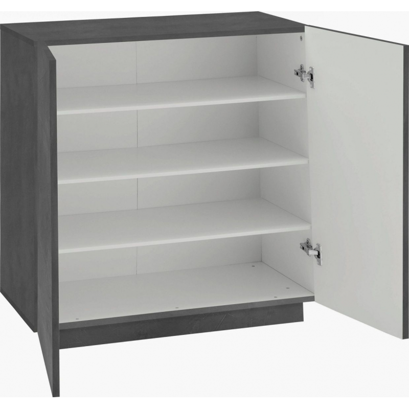 Scarpiera Vega – 2 Ante – 80x86x38 - Ardesia