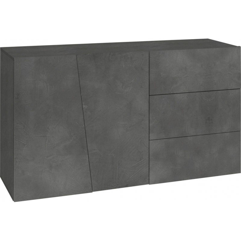 Credenza Vega 140 – 2 ante/3 cassetti – Ardesia