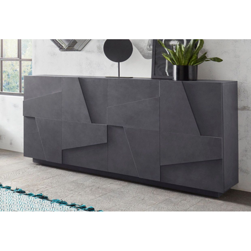 Credenza Ping 160 – 4 ante – Ardesia