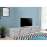 Mobile Porta TV Ping 240 – 6 ante – Cemento Bronx