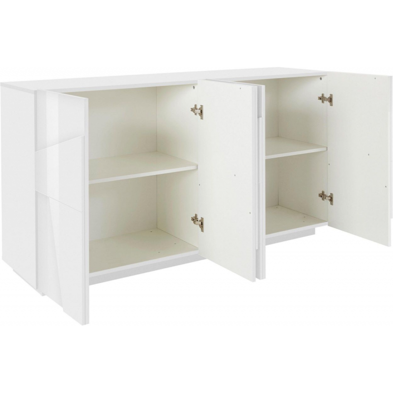 Credenza Ping 160 – 4 ante – Bianco Lucido