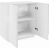 Credenza Ping 80 – 2 ante – Bianco Lucido