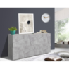 Credenza Ping 160 – 4 ante – Cemento Bronx