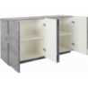 Credenza Ping 160 – 4 ante – Cemento Bronx