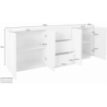 Credenza Ping 220 – 4 ante/3 cassetti – Cemento Bronx
