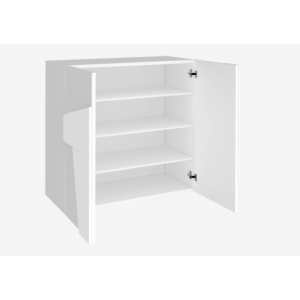 Zoom Scarpiera Ping 80 – 2 ante – Bianco Lucido