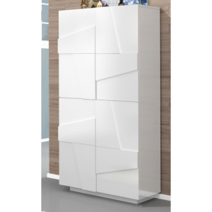 Scarpiera Ping 80 – 4 ante – Bianco Lucido