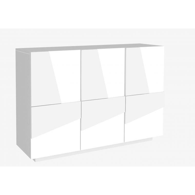 Mobile Multiuso Ping 120 – 3 ante – Bianco Lucido