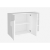 Mobile Multiuso Ping 120 – 2 ante/ 3 vani – Bianco Lucido