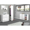 Mobile Multiuso Ping 120 – 2 ante/ 3 vani – Bianco Lucido