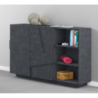 Mobile Multiuso Ping 120 – 2 ante/ 3 vani – Ardesia