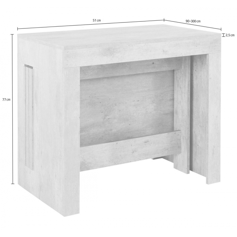 Console Estendibile Pratika – 52cm fino a 3 metri – Bronx