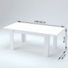 Tavolo allungabile Jesi – 140/190x75x90 – Bianco Lucido