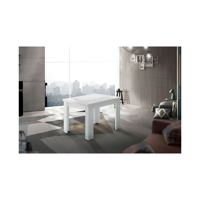 Tavolo allungabile Jesi – 90/180x75x90 – Bianco Lucido