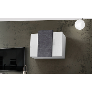 Pensile Coro – 90x65,5x38 – Bianco Lucido e Report