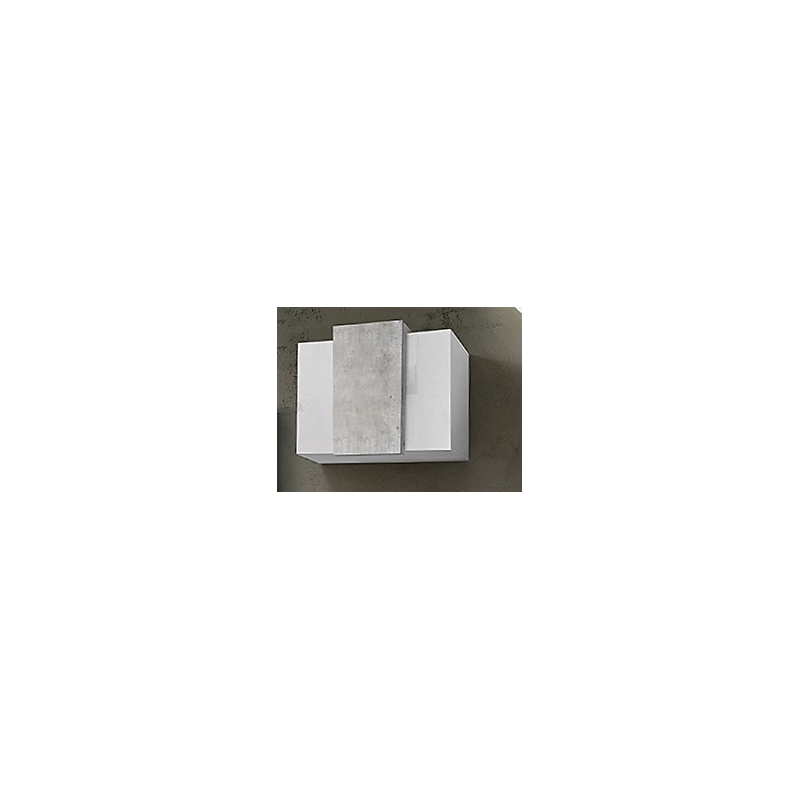 Pensile Coro – 90x65,5x38 – Bianco Lucido e Cemento