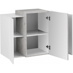 Zoom Pensile Coro – 90x65,5x38 – Bianco Lucido e Cemento