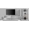 Set Soggiorno Coro 200 – Mobile + Vetrina – Bianco e Cemento
