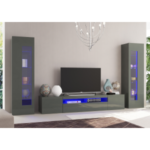 Set Soggiorno Daiquiri – 290x162x40 – Antracite Lucido
