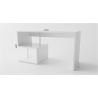 Scrivania Esse 140 – 140x77,5x60 – Bianco Lucido