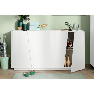 Credenza Vega 160 – 4 ante – Bianco Lucido