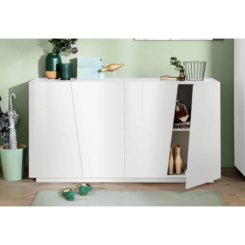 Credenza Vega 160 – 4 ante – Bianco Lucido