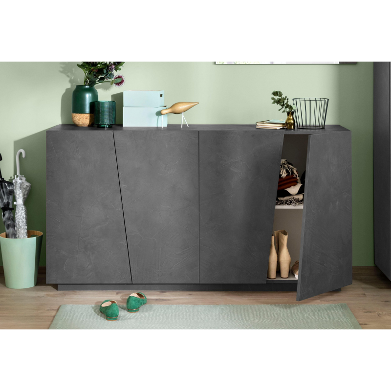 Credenza Vega 160 – 4 ante – Ardesia