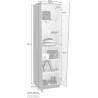 Armadio Portabito Vega – 2 ante – 60x199.7x38 - Ardesia