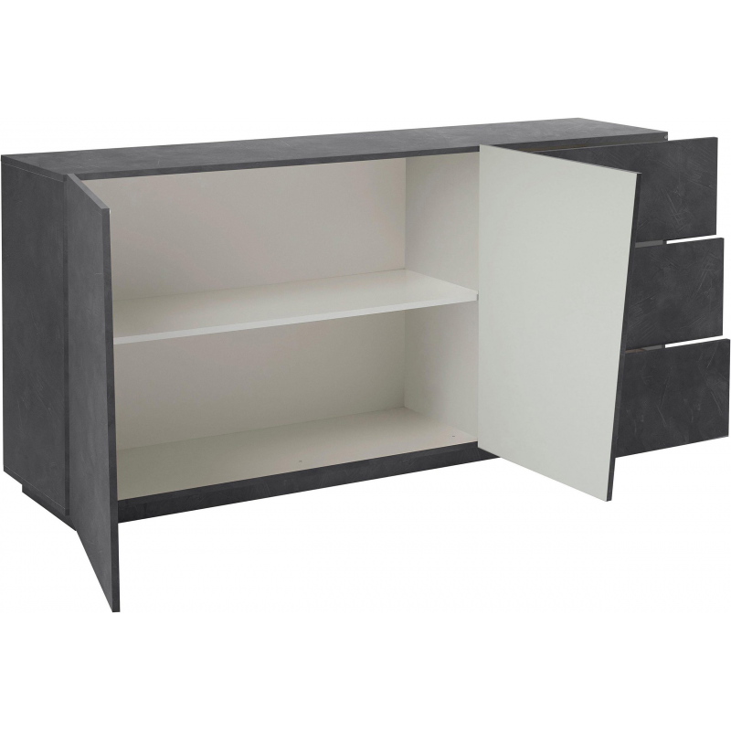 Credenza Vega 180 – 2 ante/3 cassetti – Ardesia