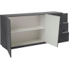 Credenza Vega 180 – 2 ante/3 cassetti – Ardesia