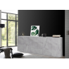 Credenza Ping 220 – 4 ante/3 cassetti – Cemento Bronx