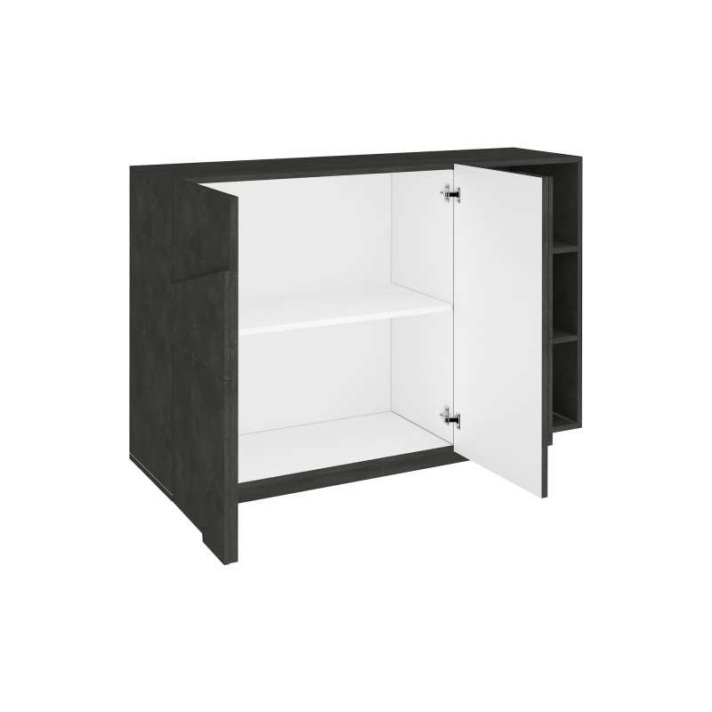 Mobile Multiuso Ping 120 – 2 ante/ 3 vani – Ardesia