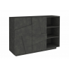 Mobile Multiuso Ping 120 – 2 ante/ 3 vani – Ardesia