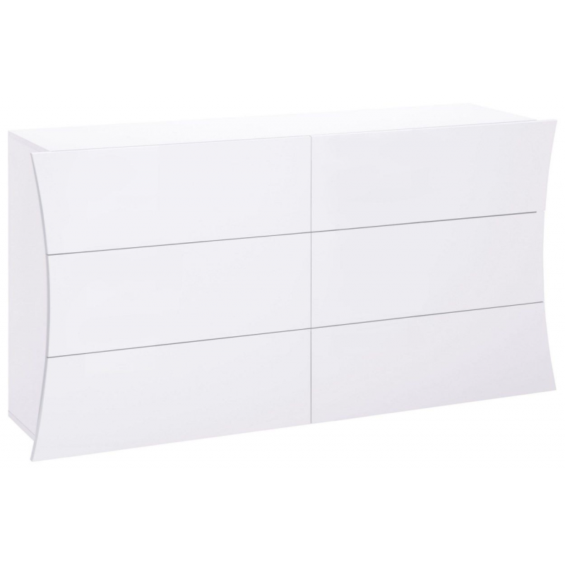 Cassettiera Arco 150 – 6 cassetti – 155x81x40 – Bianco Lucido