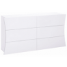 Cassettiera Arco 150 – 6 cassetti – 155x81x40 – Bianco Lucido