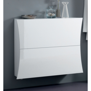 Scarpiera Arco – 2 ante – 101x81x26 – Bianco Lucido